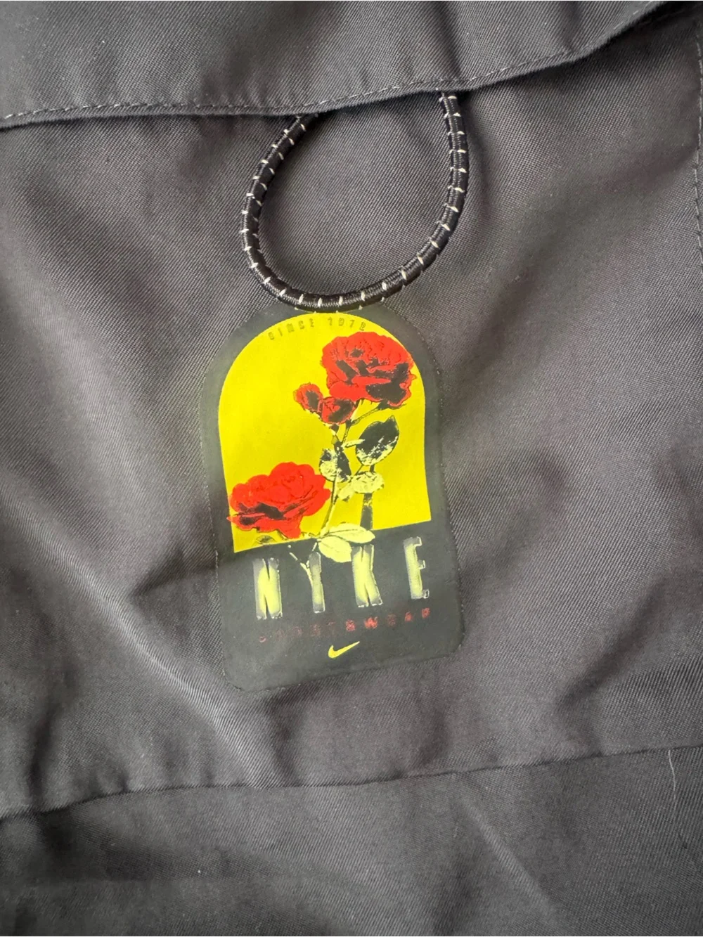Vintage Nike Black Rose Graphic Running Shorts Men’s Medium